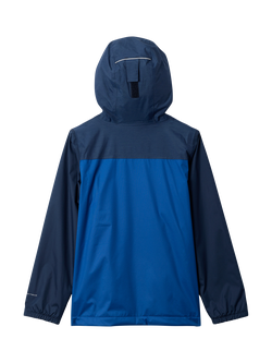 Columbia Kids' Rainy Trails Waterproof Jacket, Blue/Navy - view 2, Blue/Navy