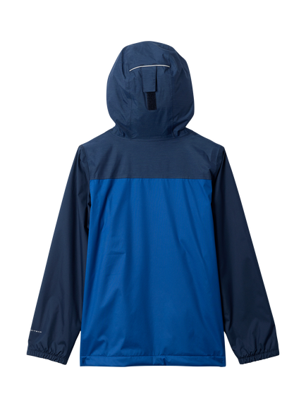 Columbia Kids' Rainy Trails Waterproof Jacket, Blue/Navy - view 2, Blue/Navy
