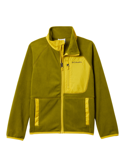 Columbia Kids' Fast Trek Fleece Zip-Up Jacket, Mossy Green, Mossy Green