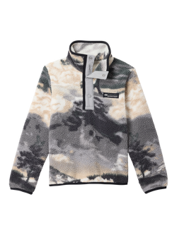 Columbia Kids' Helvetia Abstract Fleece, Shark/Grey, Shark/Grey