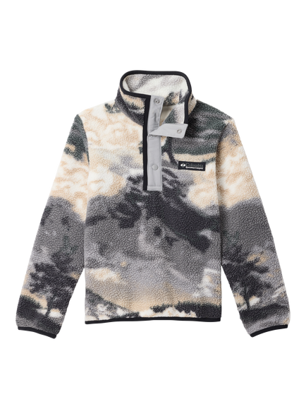 Columbia Kids' Helvetia Abstract Fleece, Shark/Grey, Shark/Grey