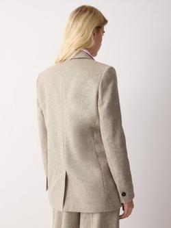 Jigsaw Cove Melange Wool Rich Blazer, Beige - view 2, Beige