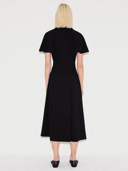 Jigsaw Belted Cap Sleeve Shirt Dress - view 2, Black