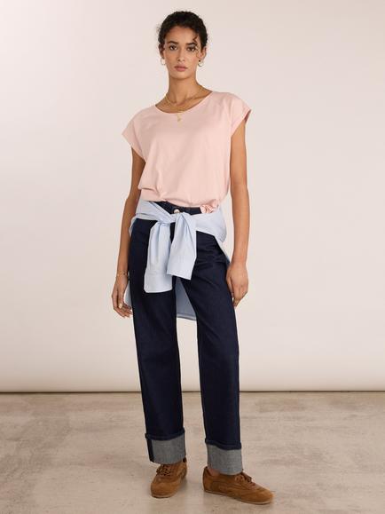 Baukjen Catherine Round Neck T-Shirt, Pink - view 2, Pink