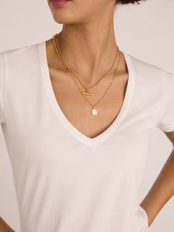 Baukjen Riley V-Neck Slim T-Shirt, White - view 2, White