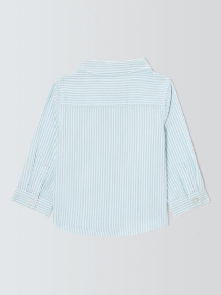 John Lewis Heirloom Collection Baby Stripe Shirt, Oxford Stripe - view 2, Oxford Stripe