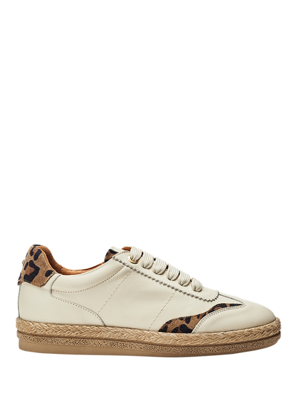 Moda in Pelle Baibe Lace Up Trainers, Off White, Off White