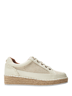 Moda in Pelle Corie Lace Up Trainers, Off White