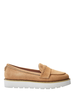 Moda in Pelle Elber Suede Loafers, Camel