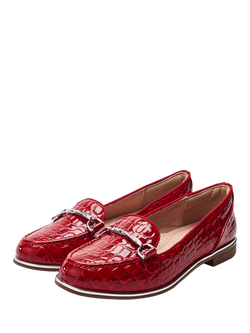 Moda in Pelle Evaria Loafers, Red - view 2, Red