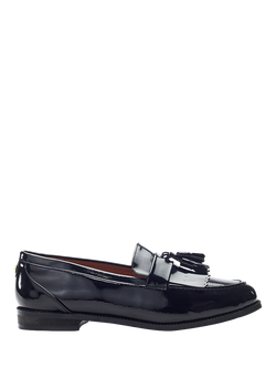 Moda in Pelle Ebara Patent Loafers, Black, Black