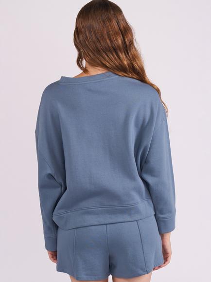 Cyberjammies Crew Neck Sweatshirt, Smoke Blue - view 2, Smoke Blue