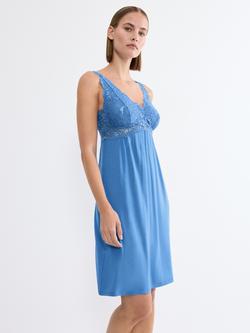 Triumph Timeless Sensuality Lace Nightdress, Blue