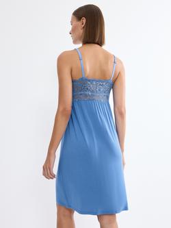 Triumph Timeless Sensuality Lace Nightdress - view 2, Blue
