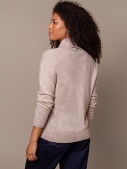Celtic & Co. Shawl Collar Jumper, Oatmeal - view 2, Oatmeal