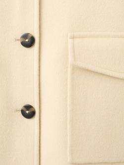 Mango Tailored Utility Shacket, Vanilla - view 2, Vanilla