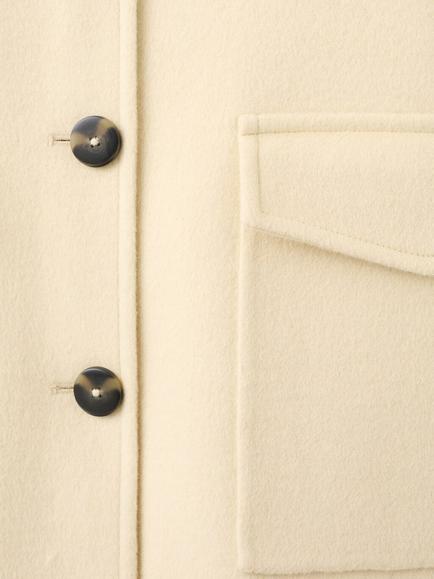 Mango Tailored Utility Shacket, Vanilla - view 2, Vanilla