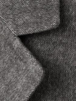 Mango Double Breasted Wool Rich Coat, Grey - view 2, Grey