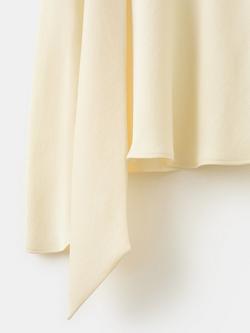 Mango Asymmetric Drape Neck Top, Yellow - view 2, Yellow