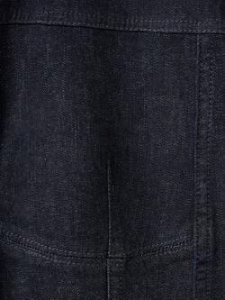 Mango Long Sleeve Denim Shirt, Mid Blue - view 2, Mid Blue