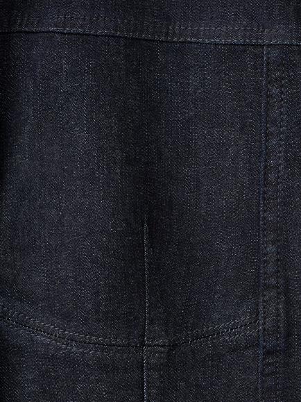 Mango Long Sleeve Denim Shirt, Mid Blue - view 2, Mid Blue