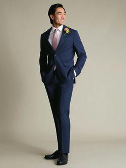 Charles Tyrwhitt Wool Rich Suit Jacket, Ink Blue - view 2, Ink Blue