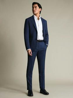 Charles Tyrwhitt Wool Rich Suit Trousers, Ink Blue - view 2, Ink Blue