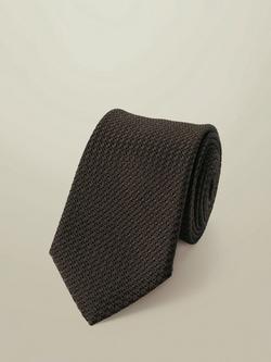 Charles Tyrwhitt Grenadine Silk Italian Tie, Chocolate Brown, Chocolate Brown