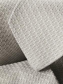 Charles Tyrwhitt Grenadine Silk Italian Tie, Silver Grey - view 2, Silver Grey