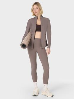 Sweaty Betty Ultimate Studio Yoga Ribbed Leggings, Brown