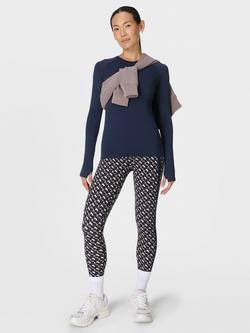 Sweaty Betty Power Side Stripe Gym Leggings, Brown - view 2, Brown