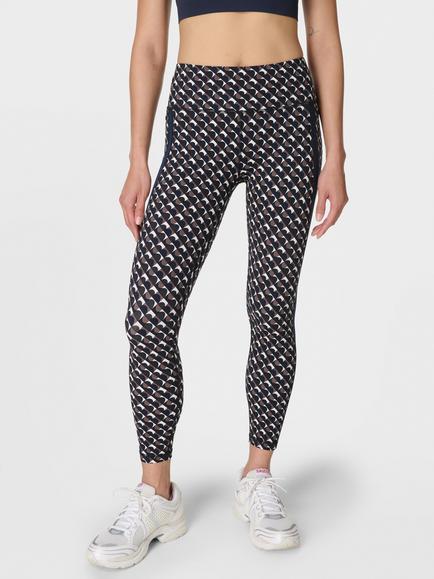 Sweaty Betty Power Side Stripe 7/8 Gym Leggings, Blue/Multi, Blue/Multi