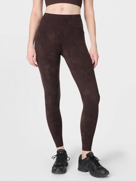 Sweaty Betty Power Gym Leggings, Brown Soft Fade Print