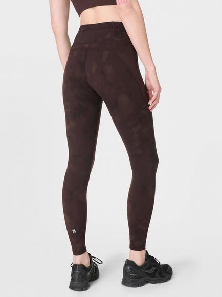 Sweaty Betty Power Gym Leggings - view 2, Brown Soft Fade Print