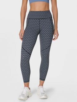 Sweaty Betty Power 7/8 Gym Leggings, Blue Multi - view 2, Blue Multi