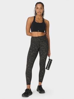 Sweaty Betty Power 7/8 Gym Leggings, Green/Multi - view 2, Green/Multi