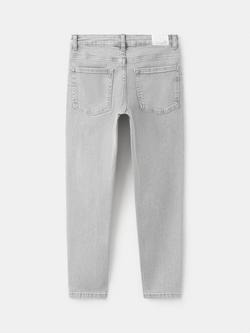 Mango Boys' Slim Fit Jeans, Open Grey - view 2, Open Grey