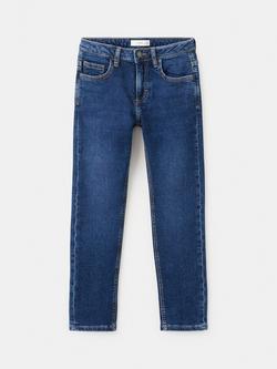 Mango Boys' Slim Fit Jeans, Navy, Navy