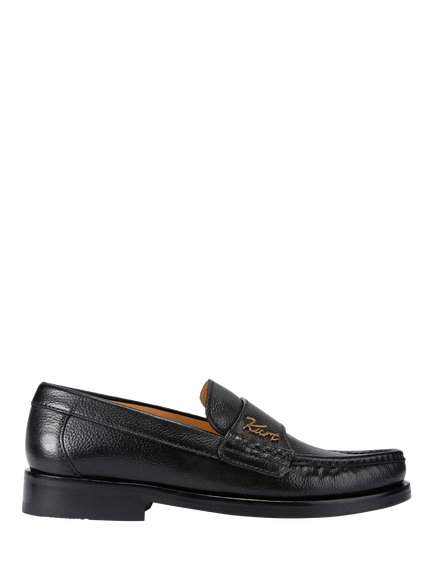 Kurt Geiger London Limehouse Leather Loafers, Black, Black