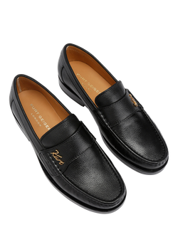 Kurt Geiger London Limehouse Leather Loafers, Black - view 2, Black