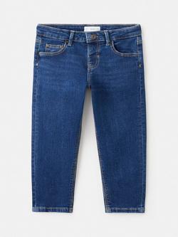 Mango Kids' Diego Slim Cut Jeans, Navy, Navy