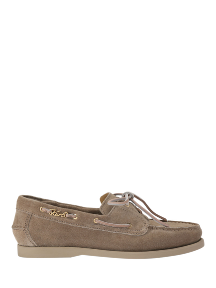 Kurt Geiger London Kurt Suede Deck Shoes, Taupe