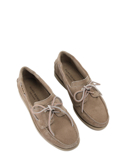 Kurt Geiger London Kurt Suede Deck Shoes - view 2, Taupe