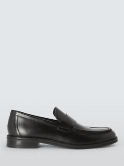 John Lewis Redbourne Leather Loafers, Black