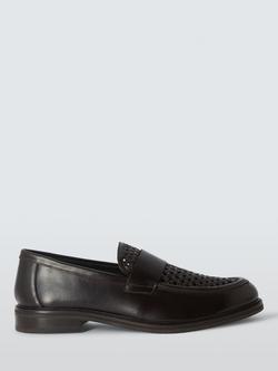 John Lewis Redbourne Leather Loafers, Dark Brown, Dark Brown