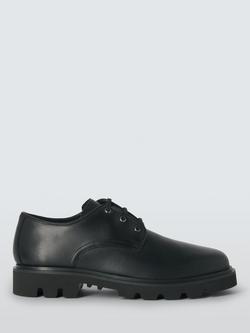 John Lewis Axbridge Leather Derby Shoes, Black, Black