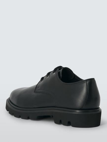 John Lewis Axbridge Leather Derby Shoes, Black - view 2, Black
