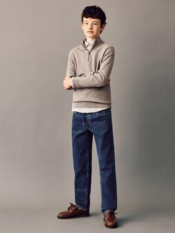 Mango Kids' Regular Fit Comfy Jeans, Navy Blue