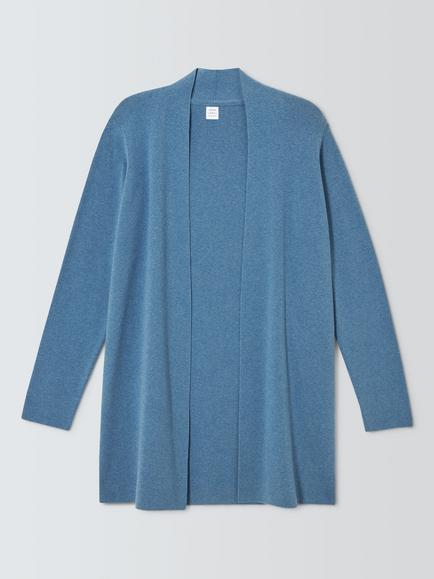 John Lewis Longline Cardigan, Berry, Berry
