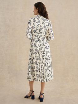 Hobbs Ashleen Paisley Shirt Dress, Cream/Midnight - view 2, Cream/Midnight